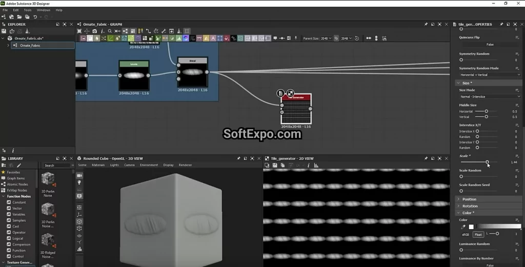 Substance 3D Designer 15.0.1.9305 cracked node graph generating PBR bricks