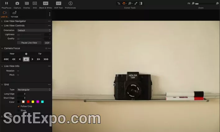 Capture One Pro 16.6.5.3072 studio Session with tethered live view and overlays
