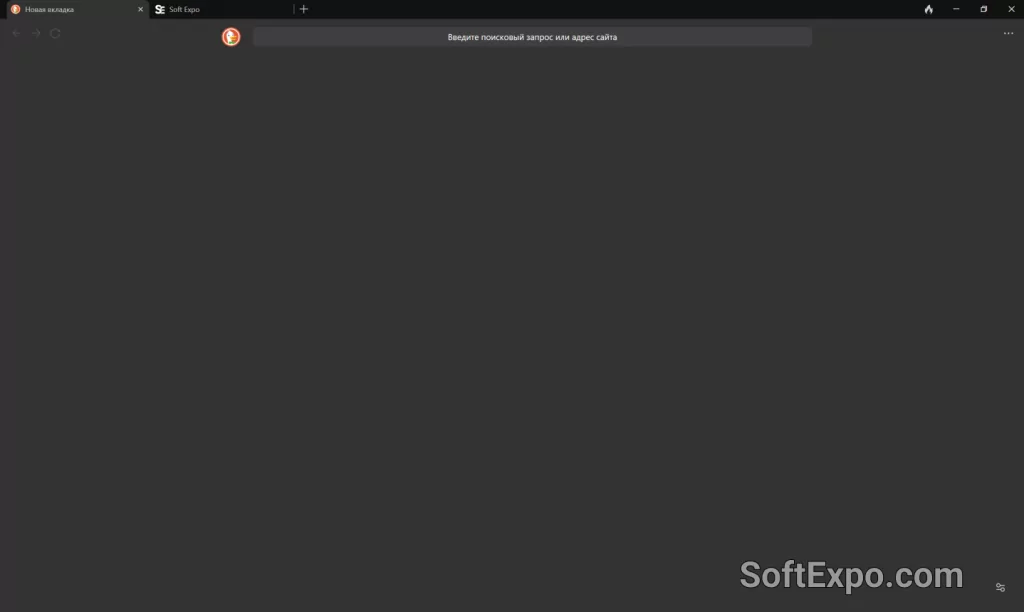 DuckDuckGo Browser start page showing Protection Stats and search field