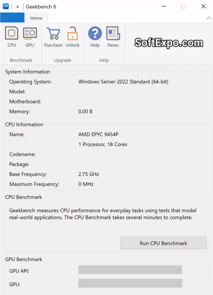 Geekbench Pro 6.4.0 CPU benchmark summary with single-core and multi-core scores