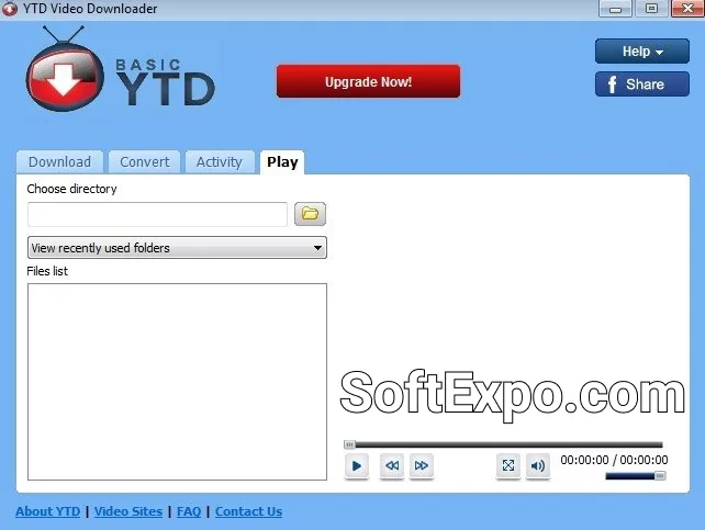 YTD Video Downloader Pro main window with URL field, quality selector, and queue