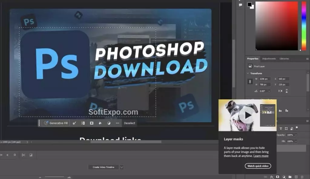 Add a layer mask to your layer by clicking the "Add Layer Mask" button at the bottom of the Layers panel