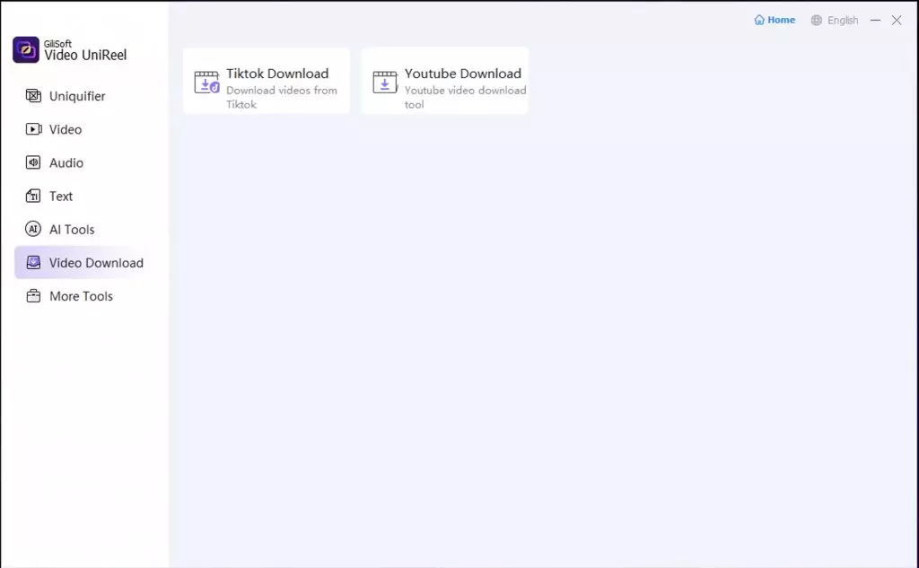 YouTube or TikTok - just drop a link and UniReel can surely download it.