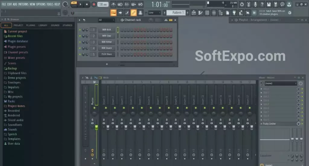 The browser provides quick access to all project elements. Samples, presets, and plugins organize logically with customizable folders and search functions. We particularly liked the ability to preview sounds in context before loading them. The browser also maintains your sample history, making it easy to reuse favorite sounds.
