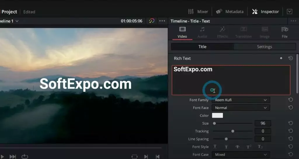 The Text+ node connects to various effect nodes like Blur, Glow, or Shadow. Building node trees might seem complex initially, but the visual feedback makes learning intuitive.
