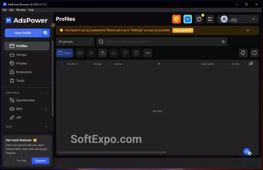The platform modifies dozens of parameters including user agents, screen resolution, WebGL settings, and canvas fingerprinting to create unique digital identities for each profile.