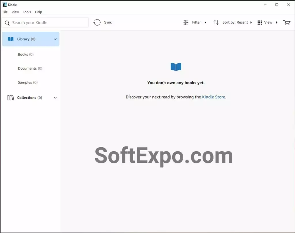 Cracked Interface of Kindle for PC