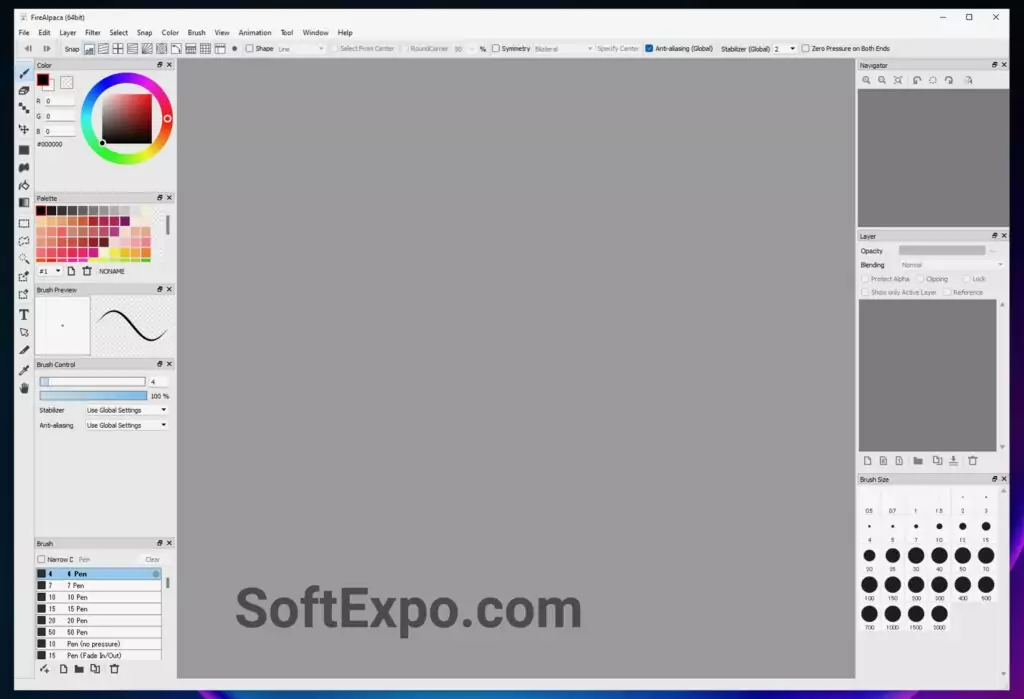 FireAlpaca cracked version main menu