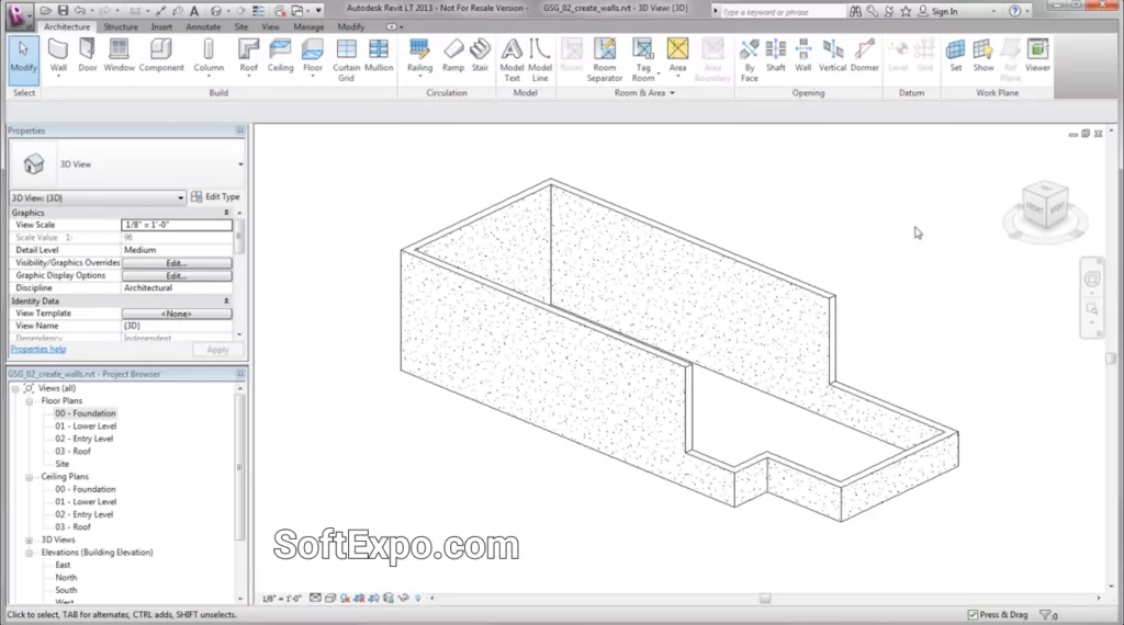 Working in Autodesk Revit LT 2026 in a window from the main interface