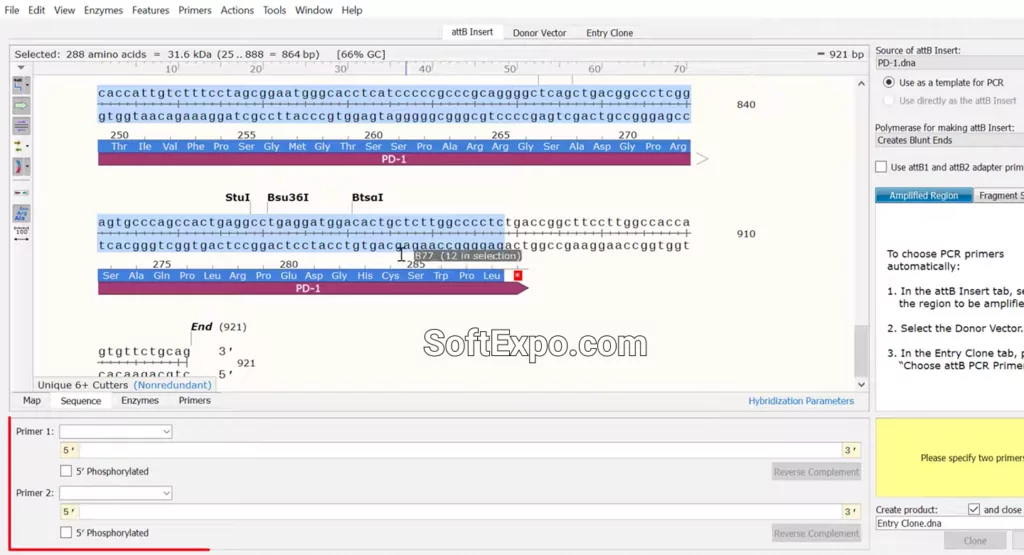 Simulating Gateway Cloning In SnapGene