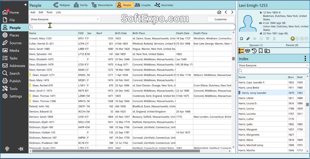 RootsMagic interface review