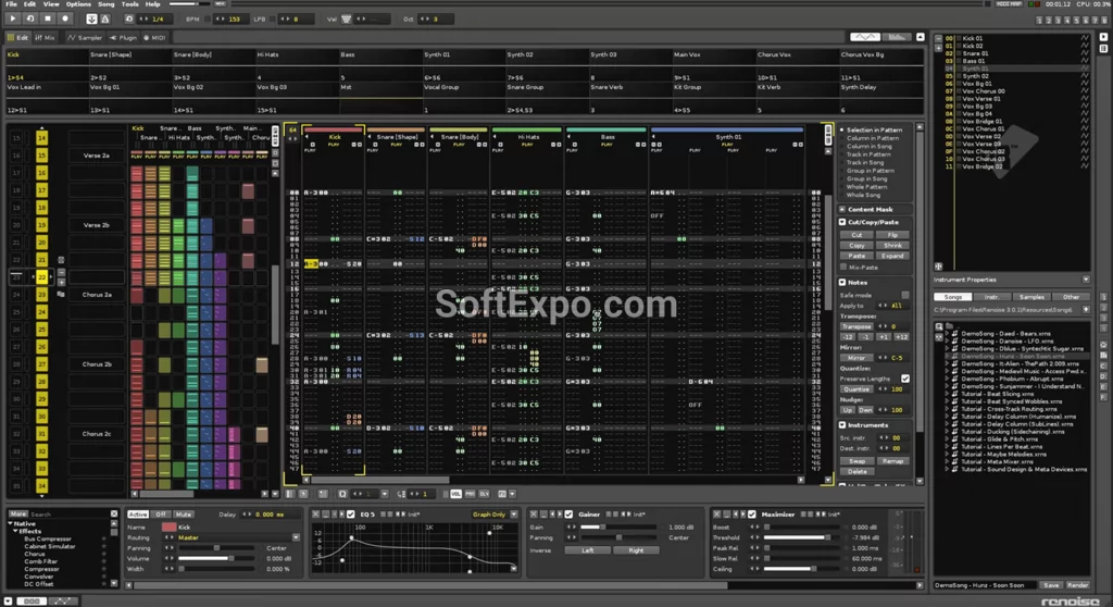 Renoise creation music process