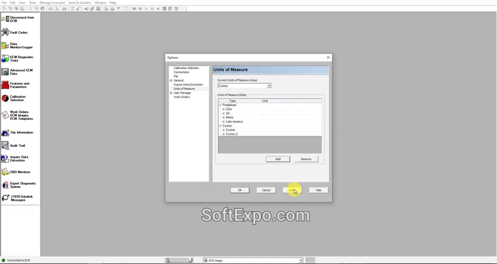 Cummins INSITE Main Interface Example