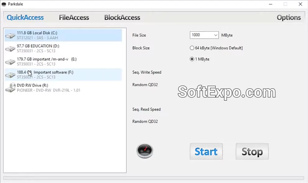 Parkdale QuickAccess Window