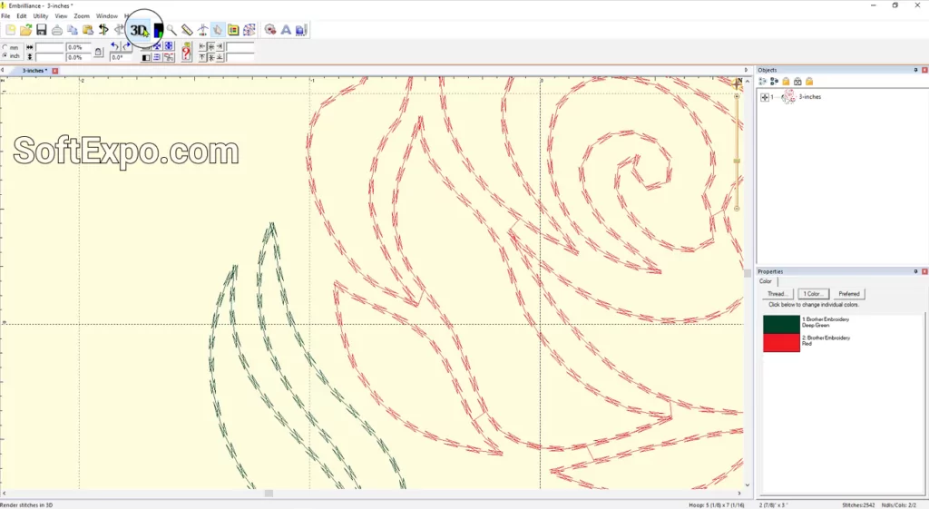 Embrilliance Essentials 3D View