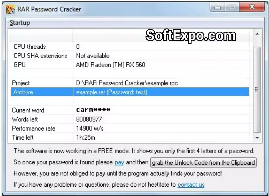 RAR Password Cracker 4.44