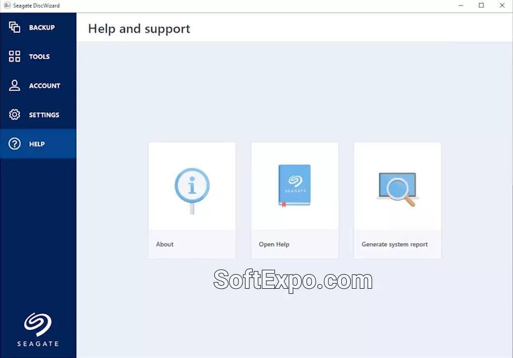 Seagate DiscWizard Help and Support